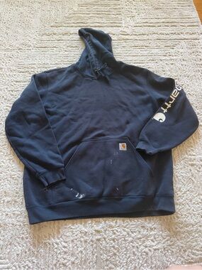 Carhartt Men's Black Hooded Sweatshirt